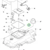 Husqvarna tömítőszalag felső váz Automower 305, 308 robotfűnyíróhoz robbantott ábra