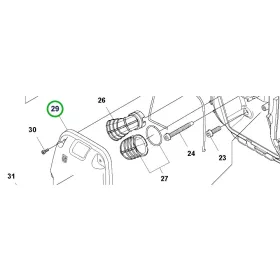 Husqvarna légszűrő fedél kpl. 545RX, 545FR fűkaszához robbantott ábra