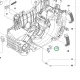 Husqvarna földelő lemez 455e Rancher, 465 Rancher láncfűrészhez robbantott ábra