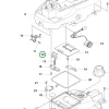 Husqvarna zárszerkezet Automower 305, 308, 105 robotfűnyíróhoz robbantott ábra