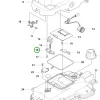 Husqvarna rugótartó Automower 305, 308, 105 robotfűnyíróhoz robbantott ábra