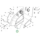 Husqvarna üzemanyagtartály P 520D, P 525D riderhez robbantott ábra