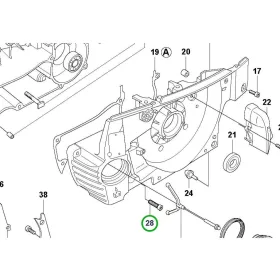 Husqvarna forgattyúház csavar 365, 372 XP, K 970 Chain láncfűrészhez robbantott ábra