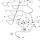 Husqvarna hidraulikatömlő 5/8 col FMU P 520DX, P 525DX riderhez robbantott ábra