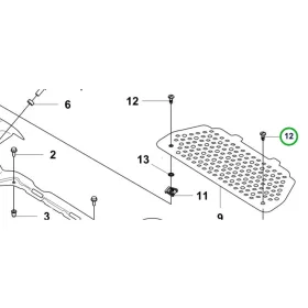 Husqvarna pedál csavar P 520D, P 525D, P 525DX riderhez robbantott ábra
