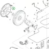 Husqvarna csavar M5x12 alsó váz Automower 305, 308 robotfűnyíróhoz robbantott ábra