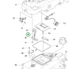 Husqvarna rugótartó rugó Automower 305, 308V, 312V robotfűnyíróhoz robbantott ábra
