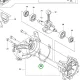 Husqvarna forgattyúház tömítés 12. pozíció 525LK, 525RX fűkaszához robbantott ábra
