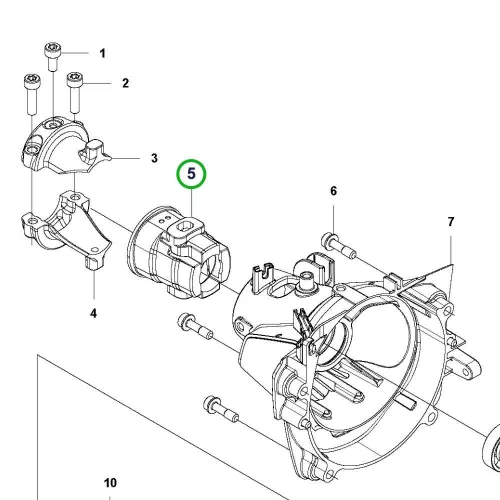 Husqvarna rezgéscsillapító gumibak 525LK, 525RX fűkaszához robbantott ábra