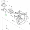 Husqvarna forgattyúház rögzítő 4. pozíció 525LK, 525RX fűkaszához robbantott ábra