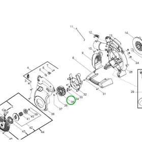 Husqvarna lendkerék 125B, 125BVx lombfúvóhoz robbantott ábra