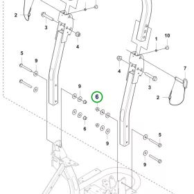 Husqvarna anya hajtás és vázszekrény P 524X, P 525D, P 525DX riderhez robbantott ábra