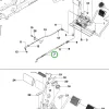 Husqvarna fékhuzal R 216T AWD, R 316TX AWD, R 320X AWD riderhez robbantott ábra