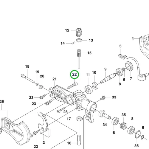 Husqvarna imbuszcsavar M6x30 525PT5S, 530iP4, 530iPT5 ágvágóhoz robbantott ábra