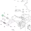 Husqvarna üzemanyagtartály heveder 540 XP Mark III láncfűrészhez robbantott ábra