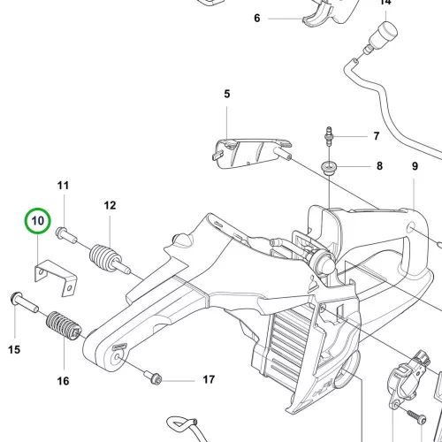 Husqvarna üzemanyagtartály heveder 540 XP Mark III láncfűrészhez robbantott ábra