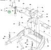 Husqvarna üzemanyagszűrő P 520DX, P 525DX, P 535HX riderhez robbantott ábra