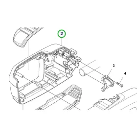 Husqvarna ház 520iLX szegélyvágóhoz robbantott ábra