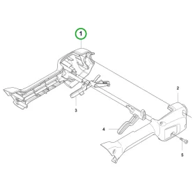 Husqvarna markolatfél 520iLX szegélyvágóhoz robbantott ábra