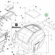 Husqvarna szegecs burkolathoz P 520DX, P 525DX, P 535HX riderhez robbantott ábra