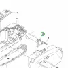Husqvarna fogantyú rögzítő 520iLX szegélyvágóhoz robbantott ábra