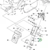 Husqvarna üzemóra számláló P 520D, P 524, P 525D riderhez robbantott ábra
