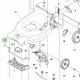 Husqvarna alátét 12x22x2 LC 247i, LC 347V, LC 353VE fűnyíróhoz robbantott ábra