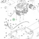 Husqvarna motorcsavar 3/8 UNC 1,25 P 524X riderhez robbantott ábra