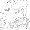 Husqvarna rögzítőgyűrű alsó vázhoz Automower 305, 308 robotfűnyíróhoz robbantott ábra