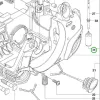 Husqvarna üzemanyag szívófej szűrővel 120 Mark II láncfűrészhez robbantott ábra