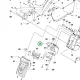 Husqvarna hátsó kormányoszlop burkolat P 520D, P 525D riderhez robbantott ábra