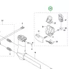 Husqvarna felfüggesztő hurok komplett 545RX, 545RXT, 545F fűkaszához robbantott ábra