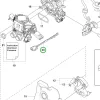 Husqvarna karburátor kábel 555, 545, 550 XP, 562 XP láncfűrészhez robbantott ábra