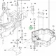 Husqvarna alátét váz 14. pozíció P 524, P 524X, P 525D riderhez robbantott ábra
