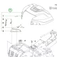 Husqvarna motorháztető komplett Kawasaki R 318X, R 316TX AWD riderhez robbantott ábra