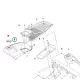 Husqvarna sárvédő bal R 214TC, R 216T AWD, R 318X riderhez robbantott ábra