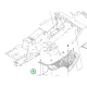 Husqvarna sárvédő jobb R 214TC, R 216T AWD, R 318X riderhez robbantott ábra