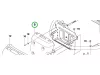 Husqvarna kipufogódob bal R 214TC, R 318X, R 316TX AWD riderhez robbantott ábra