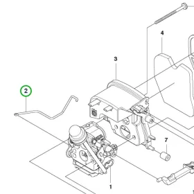 Husqvarna gázhuzal 120 Mark II láncfűrészhez robbantott ábra