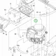 Husqvarna Kawasaki FS481V motor R 316TX AWD riderhez robbantott ábra