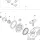 Husqvarna berántó orsó 525LK, 525RX fűkaszához robbantott ábra