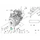 Husqvarna olajleeresztő csavar Kubota motor P 520DX, P 525DX riderhez robbantott ábra