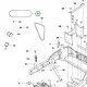 Husqvarna Kubota motor szelepfedél tömítés P 520D, P 520DX riderhez robbantott ábra