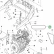 Husqvarna szelepfedél tömítés P 525D, P 525DX, P 535HX riderhez robbantott ábra