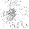 Husqvarna olajszűrő P 520DX, P 525DX, P 535HX riderhez robbantott ábra