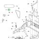 Husqvarna Kubota motor hőmérséklet érzékelő P 520D, P 525D riderhez robbantott ábra