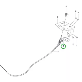 Husqvarna gázkar szimpla R 214C, R 216, R 318X riderhez robbantott ábra