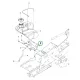 Husqvarna üzemanyagtartály konzol R 214TC, R 318X riderhez robbantott ábra
