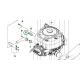 Husqvarna kipufogócső Briggs egyhengeres R 216, R 213C riderhez robbantott ábra