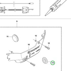 Husqvarna dugó 555, 560 XP, 545, 550 XP láncfűrészhez robbantott ábra